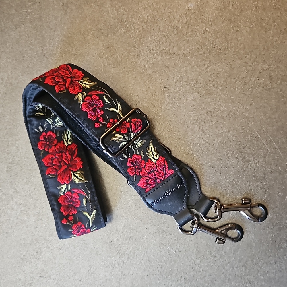 Floral Embroidered Strap